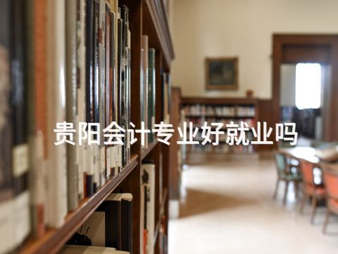 贵阳会计专业好就业吗