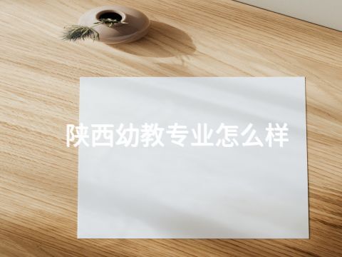 陕西幼教专业怎么样