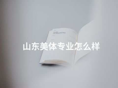 山东美体专业怎么样