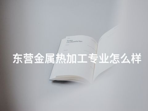东营金属热加工专业怎么样