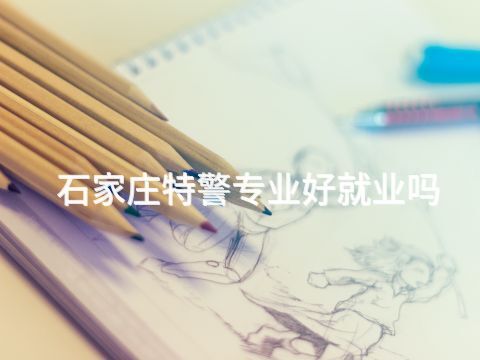 石家庄特警专业好就业吗