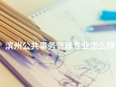 滨州公共事务管理专业怎么样