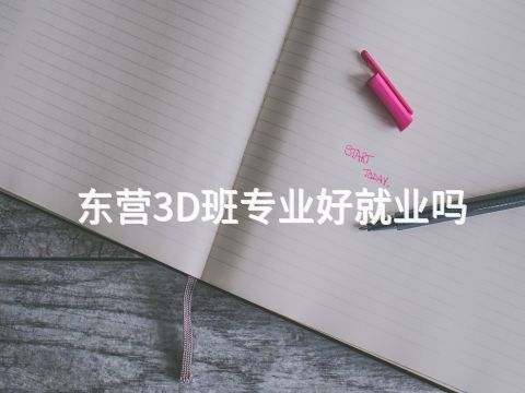 东营3D班专业好就业吗
