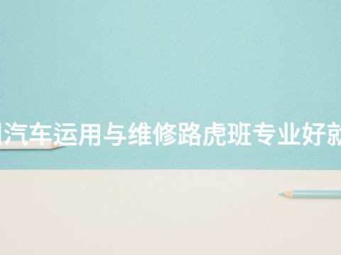郑州汽车运用与维修路虎班专业好就业吗