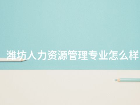 潍坊人力资源管理专业怎么样(图1) 潍坊人力资源管理专业怎么样(图1)