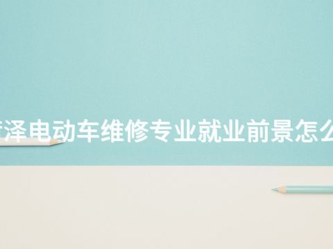 菏泽电动车维修专业就业前景怎么样(图1)
