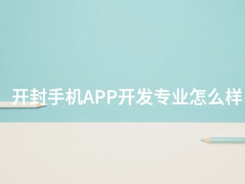 开封手机APP开发专业怎么样(图1)