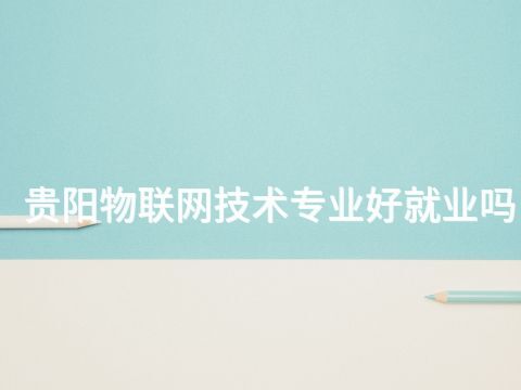 贵阳物联网技术专业好就业吗