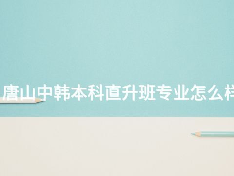 唐山中韩本科直升班专业怎么样(图1) 唐山中韩本科直升班专业怎么样(图1)