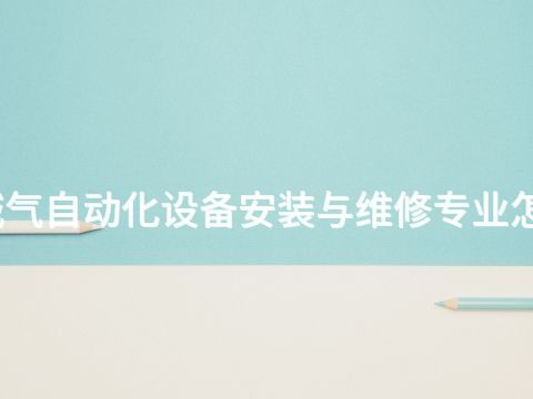 聊城气自动化设备安装与维修专业怎么样