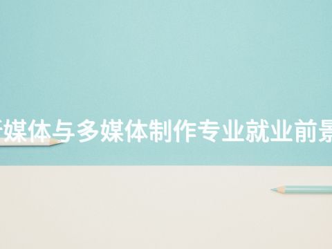 滨州新媒体与多媒体制作专业就业前景怎么样