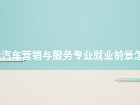 德州汽车营销与服务专业就业前景怎么样
