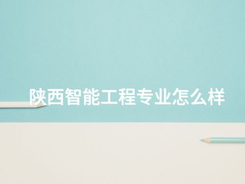 陕西智能工程专业怎么样