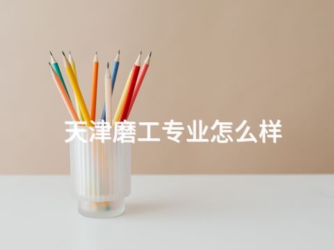 天津磨工专业怎么样