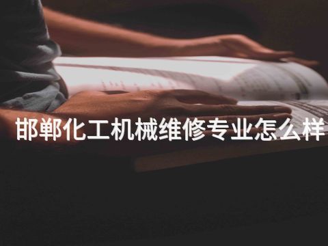邯鄲化工機械維修專業怎么樣(圖1) 邯鄲化工機械維修專業怎么樣(圖1)