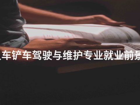 临沂叉车铲车驾驶与维护专业就业前景怎么样