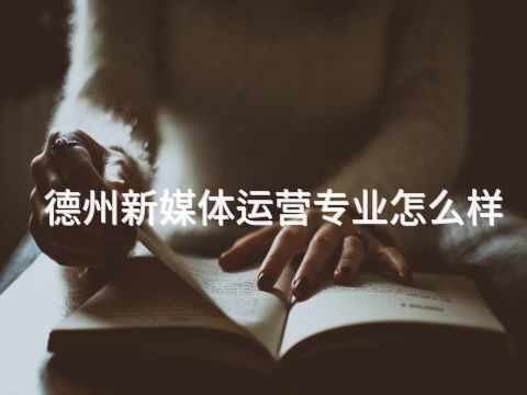 德州新媒体运营专业怎么样