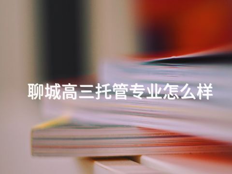 聊城高三托管专业怎么样