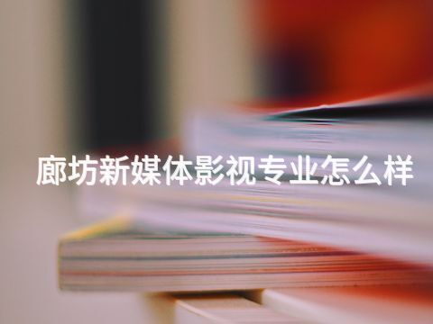廊坊新媒体影视专业怎么样