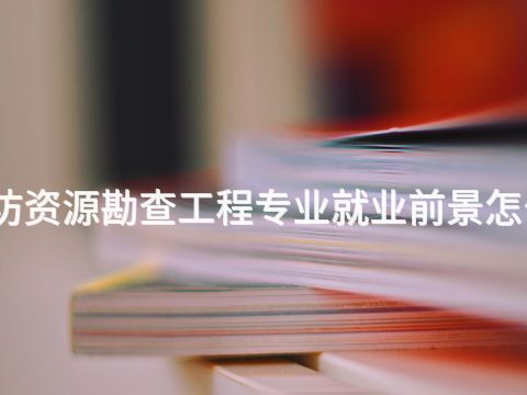 潍坊资源勘查工程专业就业前景怎么样