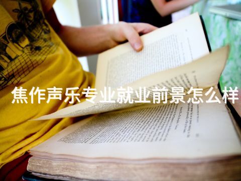 焦作声乐专业就业前景怎么样