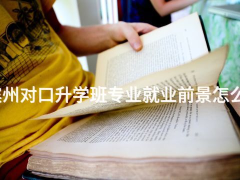 滨州对口升学班专业就业前景怎么样