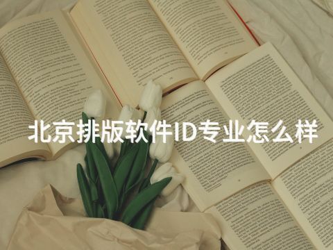 北京排版软件ID专业怎么样 北京排版软件ID专业怎么样