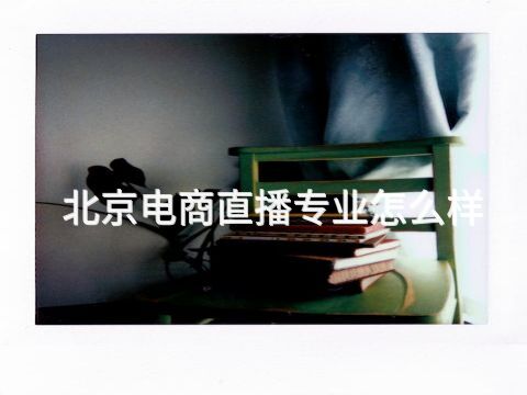 北京电商直播专业怎么样