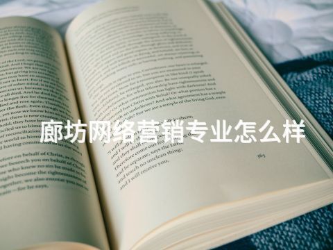 廊坊網絡營銷專業怎么樣