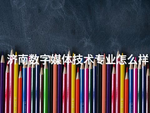 济南数字媒体技术专业怎么样