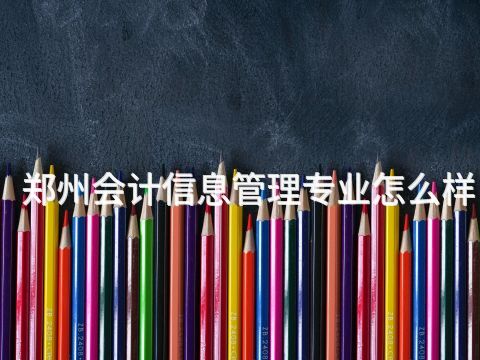 郑州会计信息管理专业怎么样(图1) 郑州会计信息管理专业怎么样(图1)