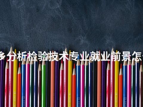 新乡分析检验技术专业就业前景怎么样