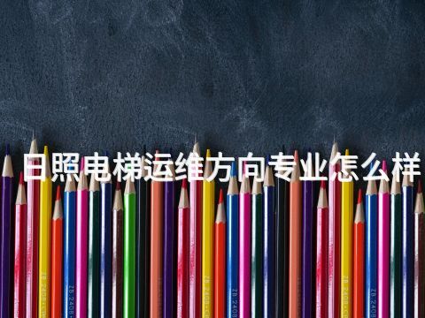 日照电梯运维方向专业怎么样