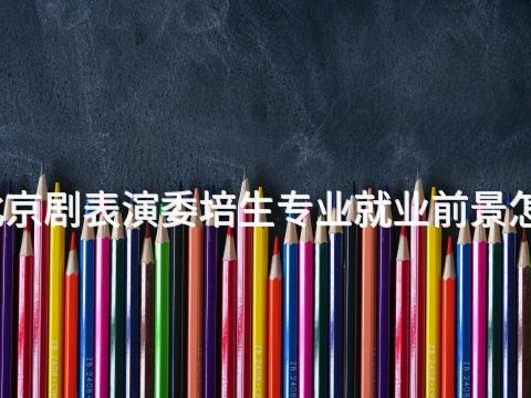 河北京劇表演委培生專(zhuān)業(yè)就業(yè)前景怎么樣