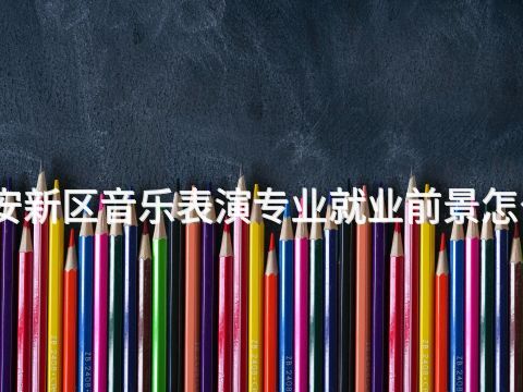 雄安新区音乐表演专业就业前景怎么样