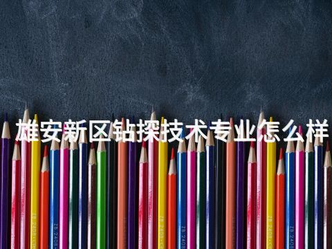 雄安新区钻探技术专业怎么样