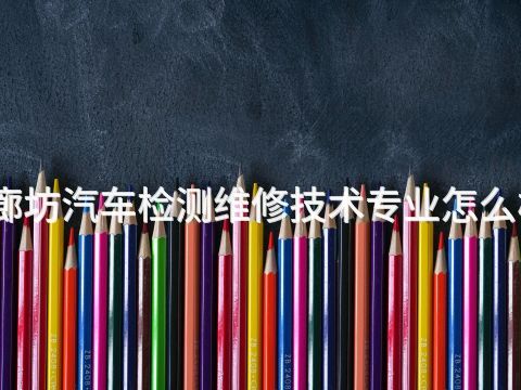 廊坊汽车检测维修技术专业怎么样