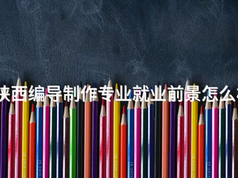陕西编导制作专业就业前景怎么样