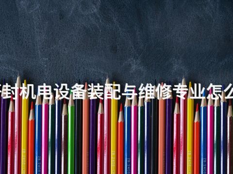 开封机电设备装配与维修专业怎么样