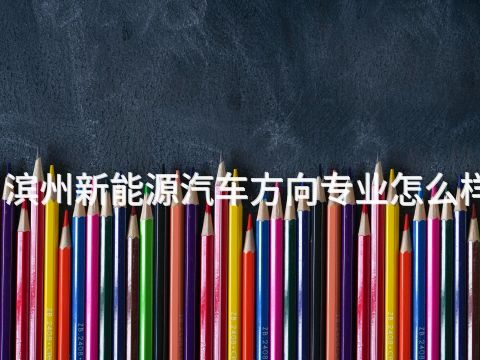 滨州新能源汽车方向专业怎么样