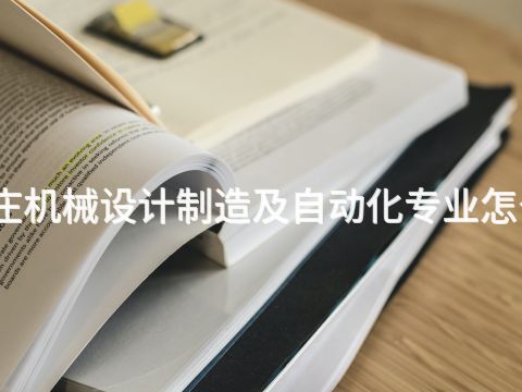 枣庄机械设计制造及自动化专业怎么样
