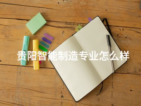贵阳智能制造专业怎么样