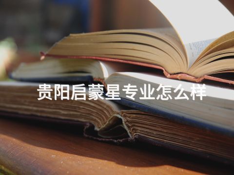 贵阳启蒙星专业怎么样(图1) 贵阳启蒙星专业怎么样(图1)