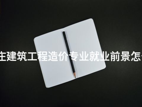 枣庄建筑工程造价专业就业前景怎么样