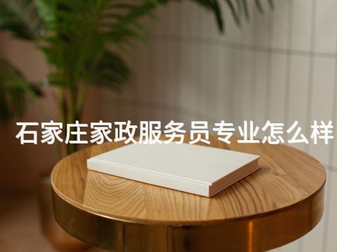 石家庄家政服务员专业怎么样