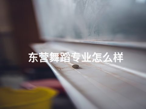东营舞蹈专业怎么样