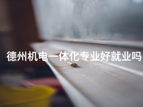 德州機(jī)電一體化專業(yè)好就業(yè)嗎(圖1) 德州機(jī)電一體化專業(yè)好就業(yè)嗎(圖1)