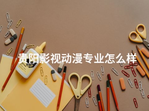 贵阳影视动漫专业怎么样