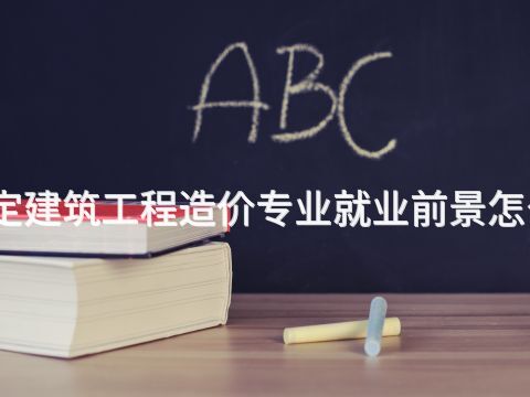 保定建筑工程造价专业就业前景怎么样