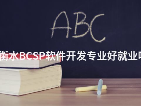 衡水BCSP软件开发专业好就业吗
